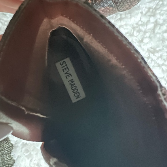 Steve Madden Snakeskin Zipper Booties - Size 7.5 GREAT Condition - Picture 7 of 9